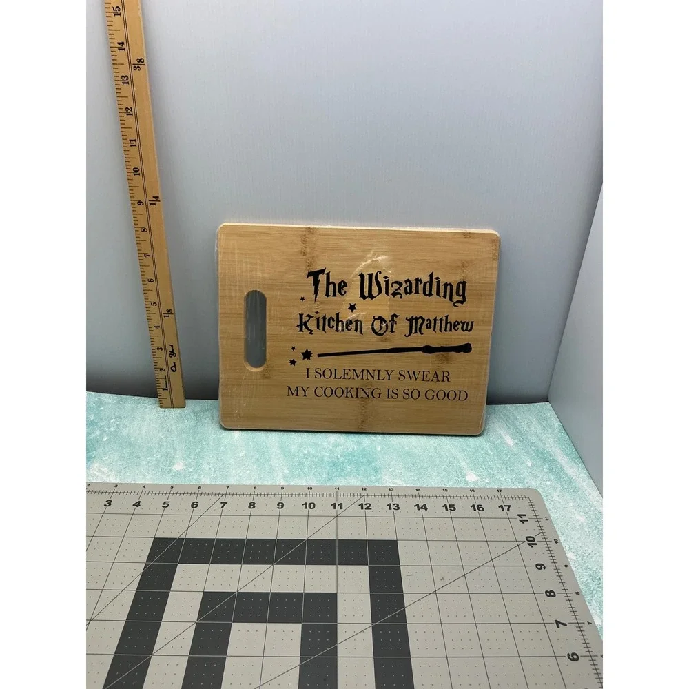 Wizarding‎ Kitchen Of Matthew Bamboo Cutting Board Harry Potter Gift
